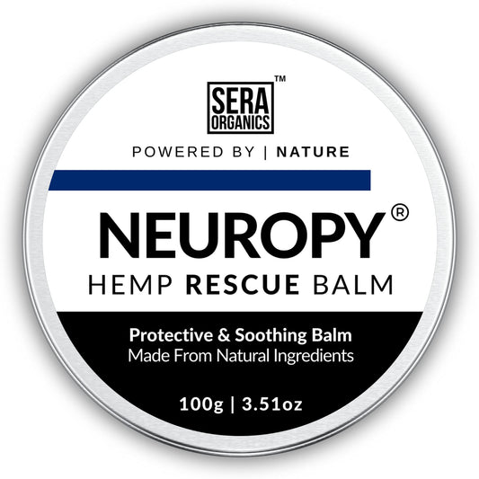Neuropathy Soothing Cream for Feet, Legs, Toes, Hands, Joint Muscle Discomfort – Fast Acting Natural Formula - Turmeric, Ginger, St John’s Wort - Made in The UK by Sera Organics (100g)