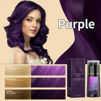 Mubuni Purple Polar Hair Dye Shampoo,3-In-1 Shampoo for Color H/air,Purple Hai/r Dye,Color Sha/mpoo Ha/ir Dye,Instant Hai/r Dye Sham/poo,Colour Shamp/oo,Anti Grey Shampo/o,Permanent Colour