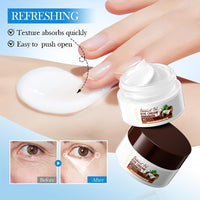 ISBEAUSOLS Coconut Eye Cream Anti Aging - Eye Cream for Dry Skin - Anti Wrinkle Eye Cream for Dark Circles and Puffy Eyes - Hydrating Eye Cream - Eye Care Products - Eye Moisturiser for Moisturizing, Nourishing