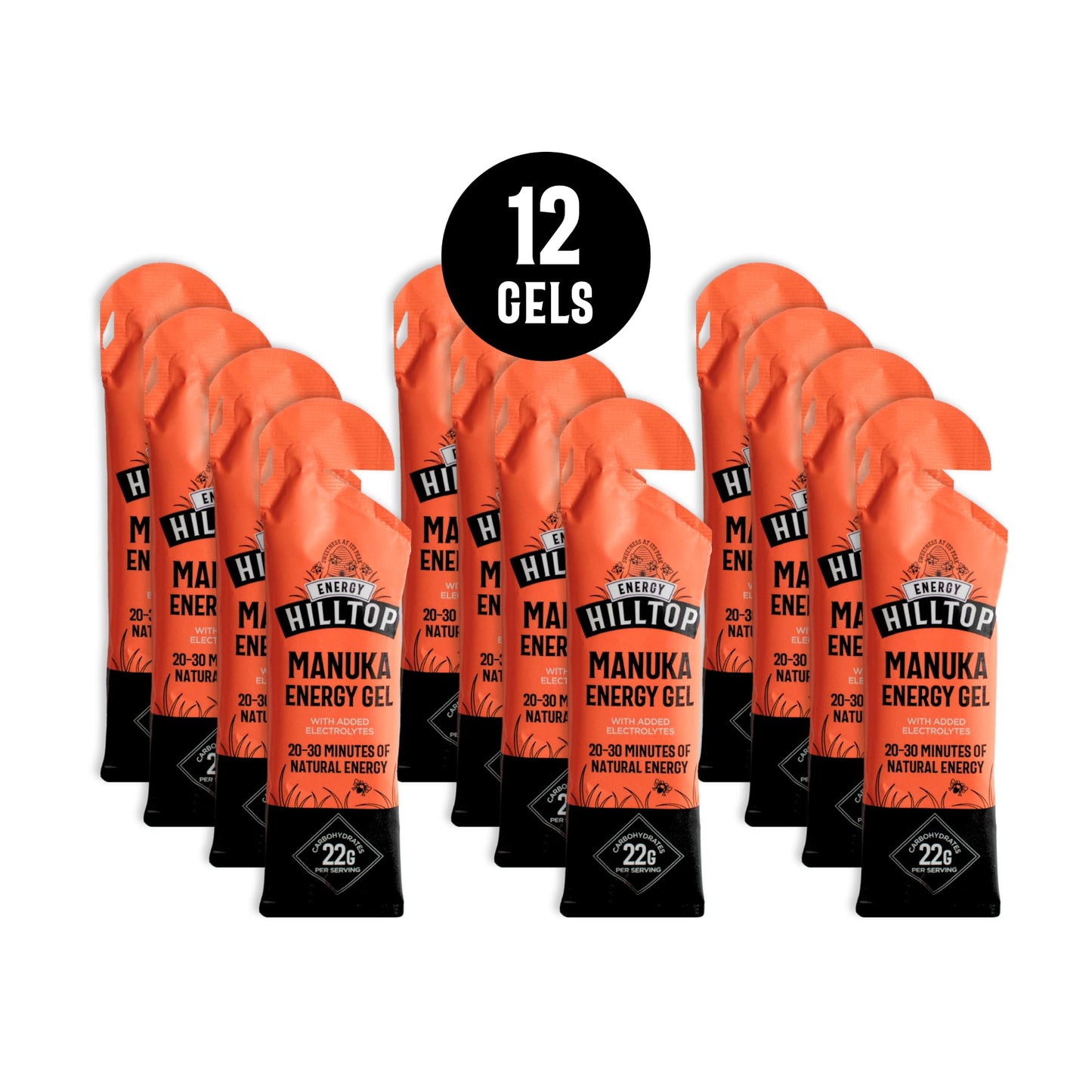 Hilltop Honey Hilltop Energy - Natural Manuka Energy Gel - Original - 12x30g