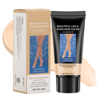 FOCUSUN Leg Makeup Waterproof No Transfer, Leg Make Up to Cover Veins, Concealer Full Coverage, Body Concealer, Tattoo Cover Up Makeup, Even Skin Tone, Easy Application(01 Natural Color,40ml)