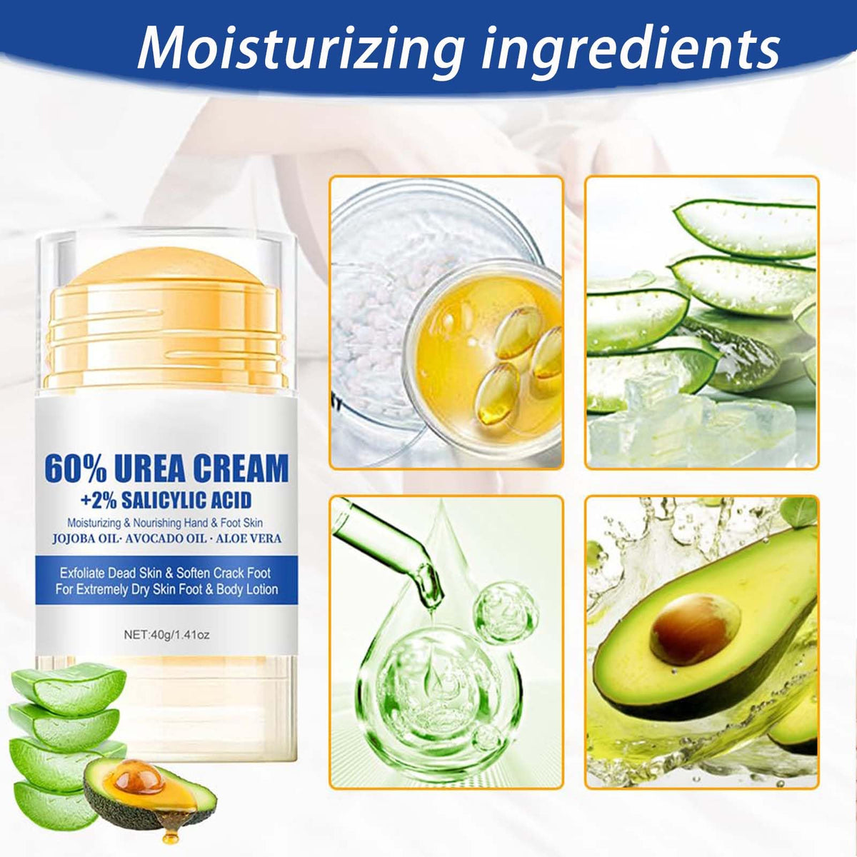 KTouler 2Pcs Urea Cream for Feet,Hydrating and Nourishing Foot Cream,Foot Repair for Dry Skin and Rough Heels,Hands,Knees Skin Care Heel Treatment,Foot Moisturiser for Dry Cracked Feet