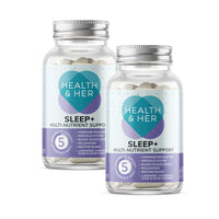 Health & Her Natural Sleep+ Supplement - Designed to Support a Relaxing and restful Sleep – Contains Natural Ingredients Including Vitamins B6 and Magnesium - 60 Tablets - 2 Month Supply……