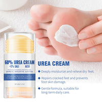 DMQ Urea Foot Cream 60 Percent - Cracked Heel Repair Cream - 60% Urea Cream for Cracked Heels and Dry Skin - Feet Hard Skin Remover - Moisturizing Hands and Foot Skin Care