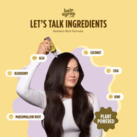 Hair Syrup | Superfoods Pre-Wash Hair Oil | Enriched with Coconut, Kiwi & Line | For Damaged, Dehydrated Hair Needing TLC | 12 Nutrient-Rich Ingredients | 100% Natural | 300ml Pump Bottle Applicator