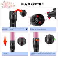 Culwad Curling Wand 3 in 1, Hair Curler Wand Set with 3 Interchangeable Barrels 9/25/32 mm, 180℃-210℃ Temperature Control, Curling Tongs for Short Medium Long Hair