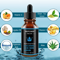 Hyaluronic Acid Serum, Best Pure Hyaluronic Acid Moisturiser for Face, Anti Ageing & Anti Wrinkle Moisturiser Hyaluronic Acid Serum, Fine Lines & Sensitive Skin，Improve Age Spots-1floz(30ml).