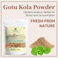 SAMYAM Gotu Kola Powder (Centella asiatica) - 200g Pack | for Stress and Concentration