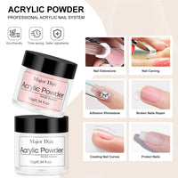 DouborQ Acrylic Nail Kit with Electric Nail Drill Nail Lamp,U V Nail Dryer Light Nail Art Tools,False Nail Tips Starter Set Acrylic Nail Art Supplies for Beginner with Everything (1-6)