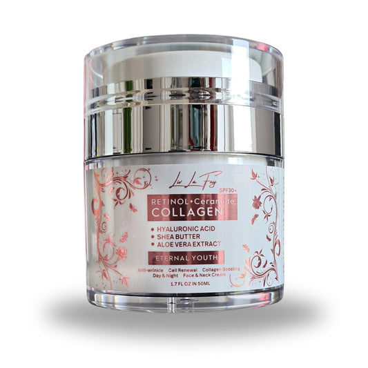 Retinol Moisturiser with SPF30 Most Powerful Anti-Aging Cream with Retinol, Hyaluronic Acid, Ceramide &Vitamin E, B5 for Face & Neck Deep Hydration Day&Night Wrinkle Reduction Liv La Fay Eternal Youth