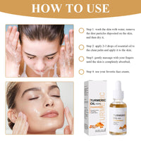 MADGININE 2 Pieces Dark Spot Serum Turmeric Oil for Skin 30ml Turmeric Oil for Face Natural Gentle Moisturizing Hydration Even Skin Tone Gift Suitable for Face, Body and Horns