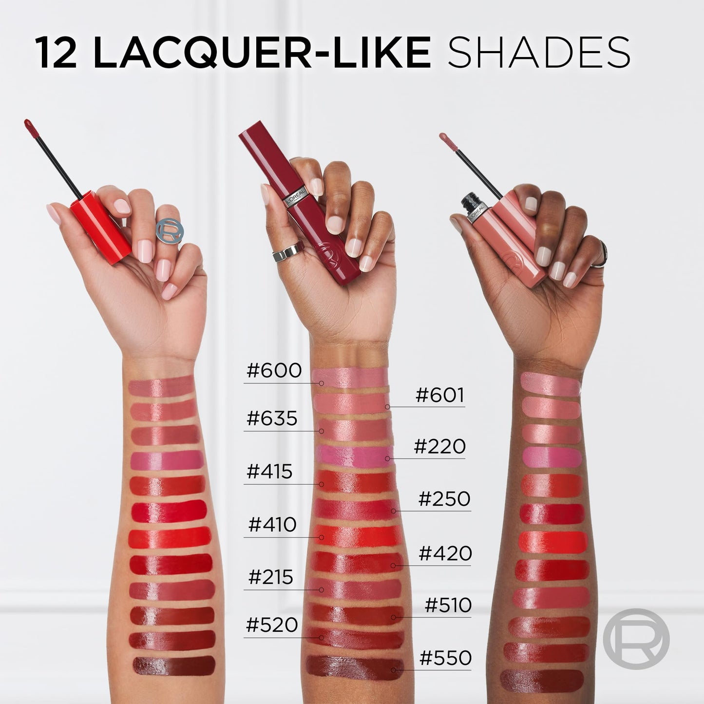 L'Oreal Paris L’Oréal Paris Lipstick, Infallible Laque Resistance, 16Hour Intense Shine & Ultimate Comfort – Non-Cracking, Liquid Lip Ink – Transfer-Proof & Bold Glossy Finish, Shade: 550 Noir Cherry