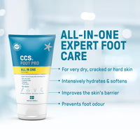 CCS All In One Foot Cream 100ml for Cracked Heels, Dry Feet & Calluses