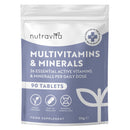 Nutravita Multivitamin Tablets for Women & Men - 365 Vegan Tablets - 1 Year Supply of Multivitamins - Immune System Support - Multi Vitamins - 26 Essential Active Vitamins & Minerals - Made in the UK