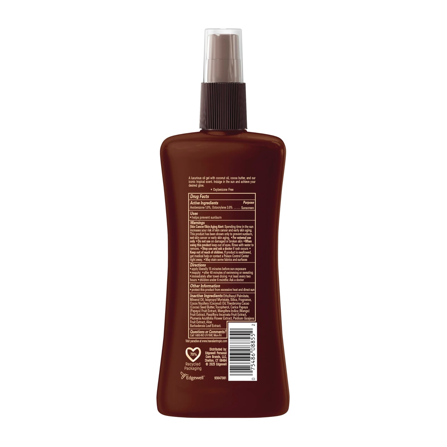 HAWAIIAN Tropic Hawaiian Tropic Dark Tanning Oil SPF#6 Pump