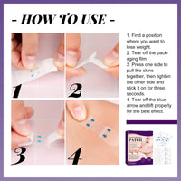 V Edge Patches Face Lift Tape Lifting Waterproof Elasticity Stickers (60 Pcs) - Invisible Anti Wrinkle Makeup Face Lift Tools for Wrinkle Hide & Double Chin Face Instant Makeup Uplift