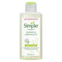 Simple Kind to Skin Hydrating Cleansing Oil cruelty-free and vegan sensitive skin cleanser 125 ml