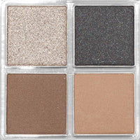 Palladio Eyeshadow Quads, Velvety Pigmented Blendable Matte, Metallic & Shimmer Finishes, Creamy Formula, Four Way Quad Eye Shadow Palette, Talc-Free (Party Rocker)