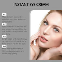 Yujinpu Instant Eye Temporary Eye Tightener,Instant Firm Eye Cream,Tightening Eye Cream Anti Aging,Ey/e Care Lotion for Tightening Ey/e Bags,E/ye Tighten/ing Cream In/stant,Temporary E/ye Tightener