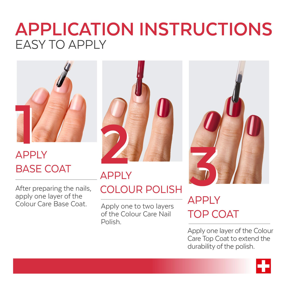PODERM Nail Care Polish with Tea Tree - Red Allure | Swiss Lab - 8ML | Enriched with Tea Tree, Silicon & Biotin | Purifies, Clarifies & Nourishes Yellow Nails | Created by a Podiatrist