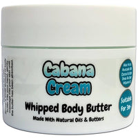 Cabana Cream - 150g Whipped Body Butter - Made with Natural Oils and Butters - Vegan Friendly - Puddle of Wax - Made in the UK