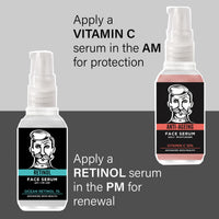 BARBER PRO RETINOL SERUM | Overnight Serum | Mens Face Cream | Face Moisturiser & Antioxidant | Mens Skincare
