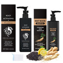 GMHLLES Hair Loss Shampoo Set Mane Root Activator Shampoo for Men Anti-Hair Loss,with nourishing Conditioner+foaming Net,Mane for Men Unisex