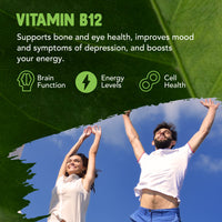 Vitamin B Complex Vegan High Strength Plant Based 60 Capsules Vitamin B12 Supplement B12 2000μg B9 Folate 400μg B7 Biotin 250μg B6 10mg B5 25mg B3 20mg B2 7.5mg B1 12.5mg with Choline Bitartrate