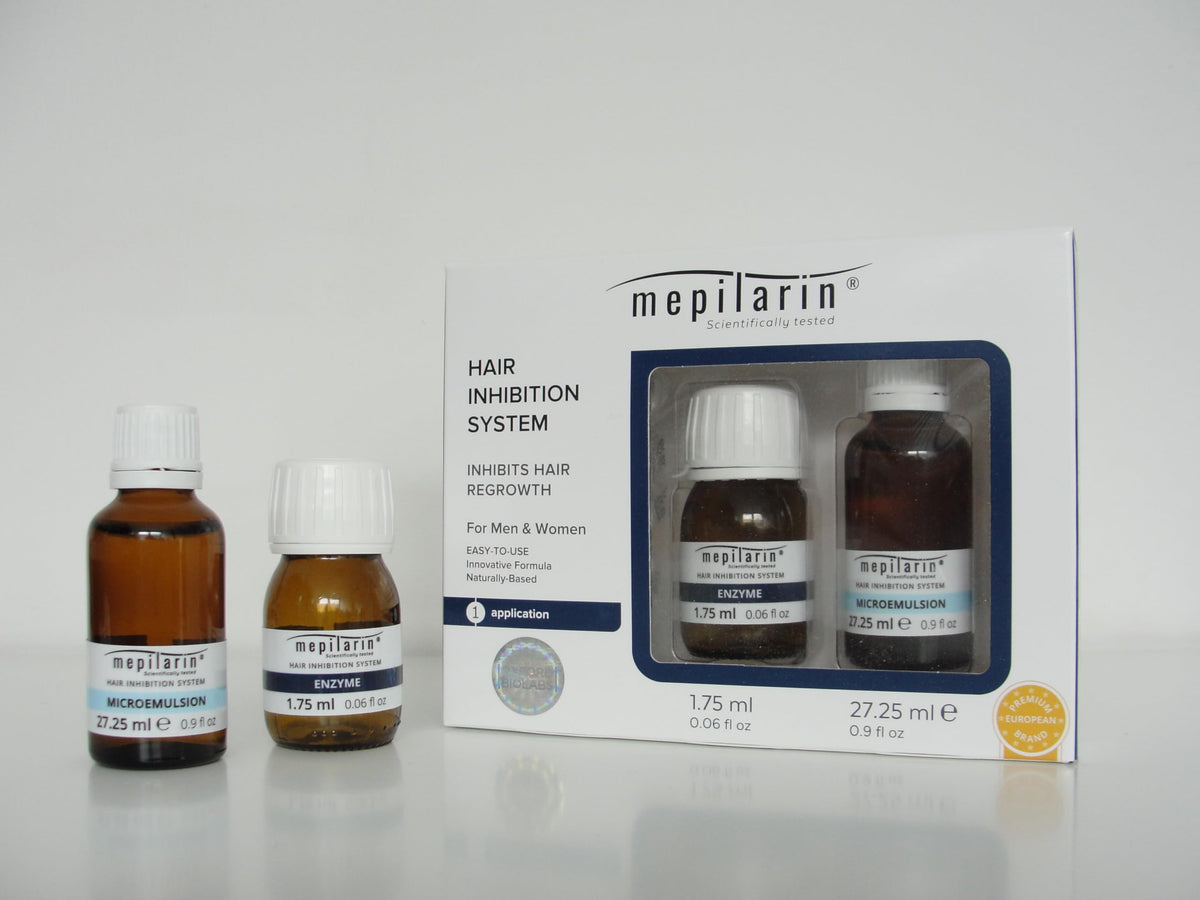 Mepilarin Hair Inhibition System - Hair inhibitor - Non-Irritating Hair Removal Lotion - painless hair removal after epilation, waxing - Nourishes the skin – For any skin and hair type