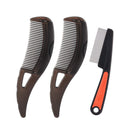 Yizerel Dandruff Comb, Stainless Steel Fine Tooth Comb, Scalp Psoriasis Comb, Dandruff Remover Comb Scalp Sweep Detoxing Comb, Lice Comb for Scalp Massage Combs for Women Men, Set of 3