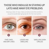 mercham Retinol Eye Cream Anti Aging, Under Eye Cream with Cooling Roller for Dark Circles and Puffy Eyes Bags, Reduce Fine Lines, Brightening & Moisturizing Eye Repair Cream for all Skin Types- 20g