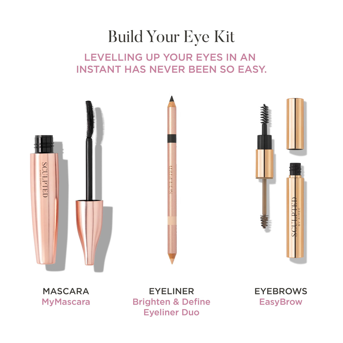 SCULPTED by Aimee EasyBrow Light Blonde from Sculpted by Aimee - Travel-Friendly, Double-Ended, Vegan 2-in-1 Tinted Fibre or Clear Eyebrow Gel with Spoolie