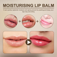 MADGININE 6PCS Lip Butter Balm Lip Balm Vanilla,Mini Lip Balm Set,Used to Soothe Dry and Chapped Lips,Leaving Them Soft,Smooth and Elastic