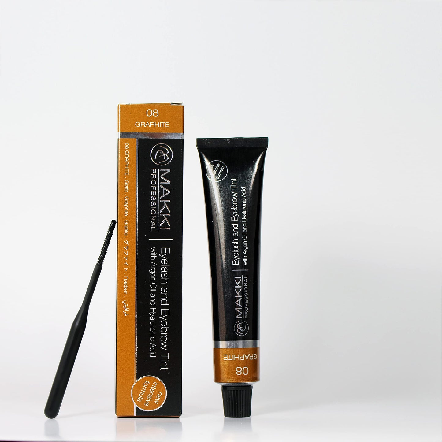 08 Graphite Blonde Makki Professional Intensive Eyelash and eyebrow tint dye with argan oil & hualuronic acid 22ml