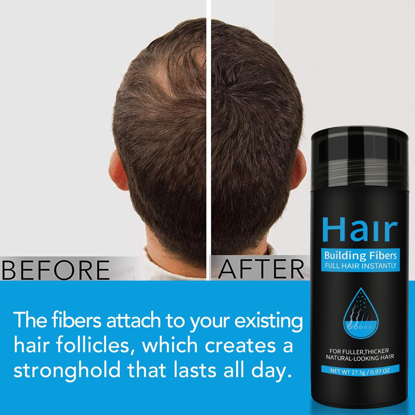 Pegciz Hair Fibres Light Brown (No Pumb Application)