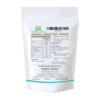 Herbal Magic's Pure & Organic Lemon Peel Powder Natural Hair Face mask - Free from additives & preservatives/chemicals - Premium Quality-100g