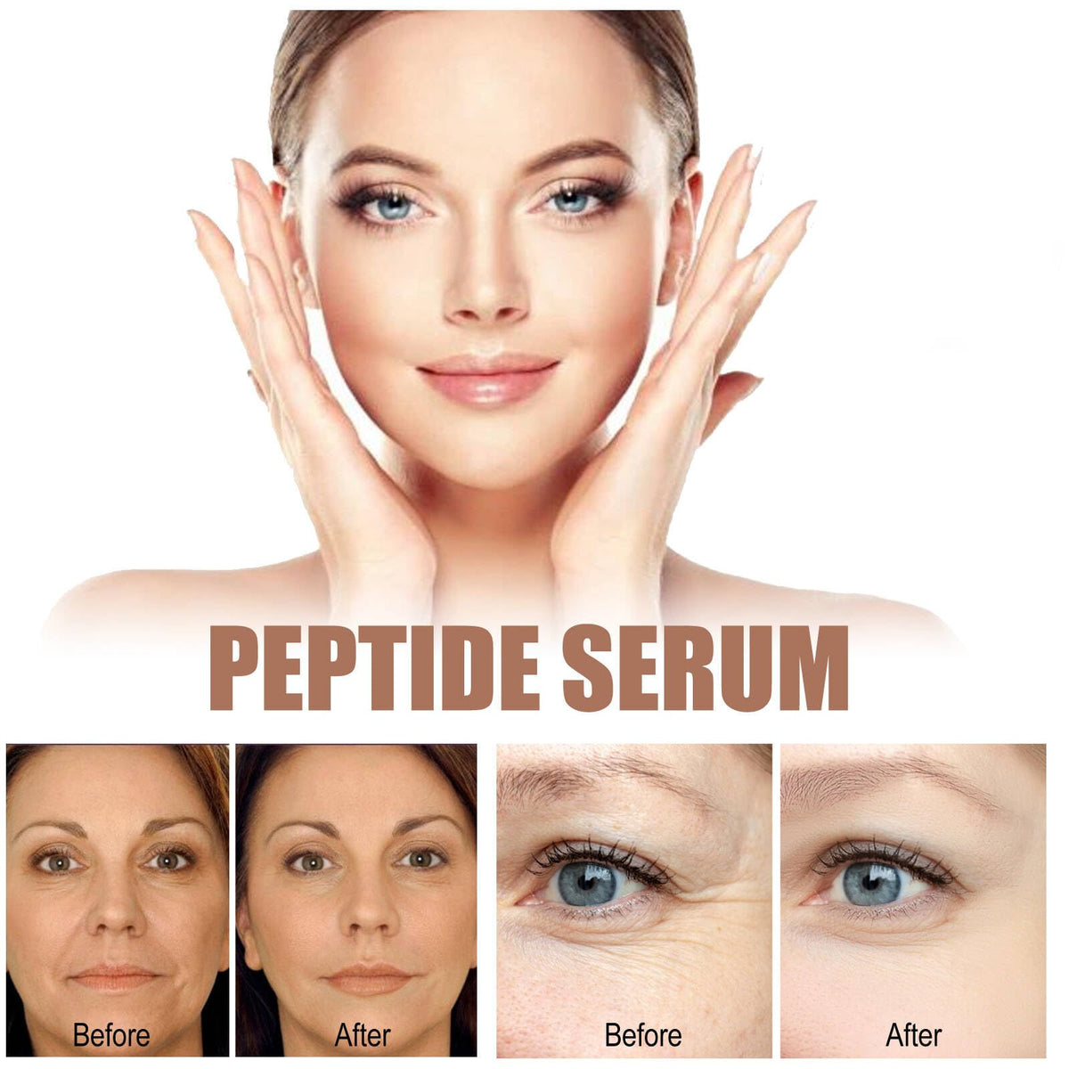 Xinyig Seagril/Peptide Wrinkle Reducing Cream Contains 12 Different Natural Peptides,Peptide Wrinkle Reducing Cream Anti Wrinkle for All Skin Types,Serum Anti Wrinkle Essence,Anti-Wrinkle Serum for Women