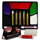 SOL Halloween Make Up Kids Set | Complete Make Up Set Fake Blood, Crayons, Halloween Face Paint & Applicators | Safe to Use for Kids Face Paint Kit | Halloween Makeup Kit | Vampire Makeup Kit Facepaint