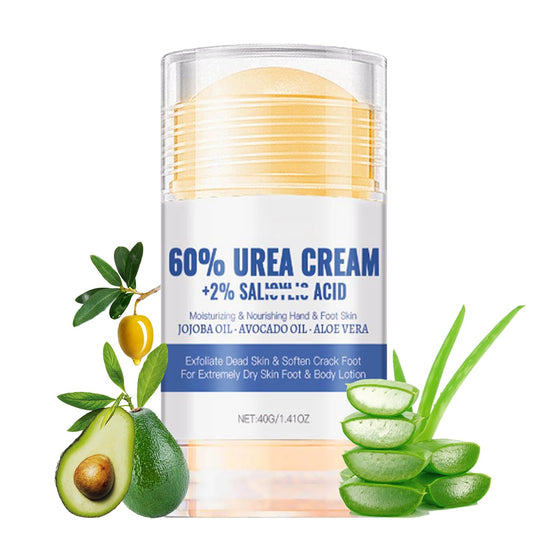 DMQ Urea Foot Cream 60 Percent - Cracked Heel Repair Cream - 60% Urea Cream for Cracked Heels and Dry Skin - Feet Hard Skin Remover - Moisturizing Hands and Foot Skin Care
