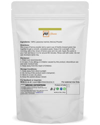 mGanna 100% Natural Henna Powder 0.50 LBS 227 GMS | Pure Lawsonia Inermis For Hair Dye and Coloring | PPD free or Any Chemicals for Healthy Hair | fine powder