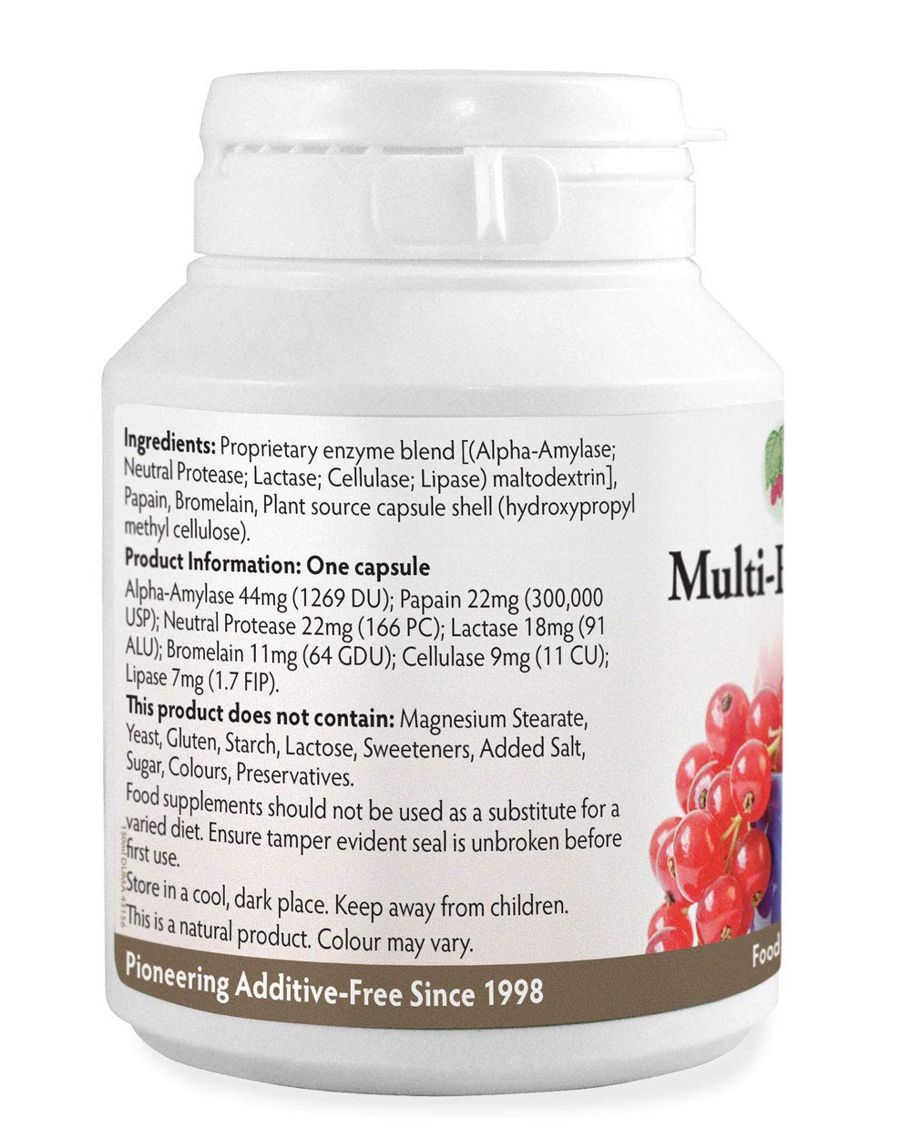 Health Leads ...Working With Nature Multi-Enzyme Digestive Complex x 90 Capsules (No Magnesium Stearate), Non-GMO, Up to 3 Months Supply, for Vegetarians and Vegans, High Potency Plant Derived Enzymes, Formulated & Made in Wales