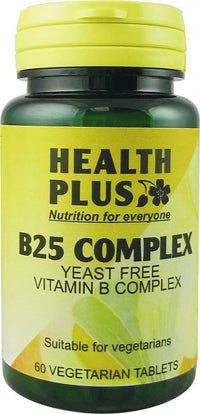 Health Plus B25 Complex : Vitamin B supplement : 60 tablets