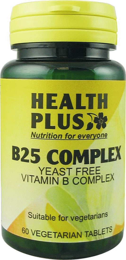 Health Plus B25 Complex : Vitamin B supplement : 60 tablets