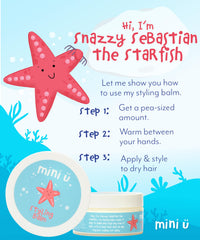Mini-U Mini U Styling Balm For Kids Watermelon Scented 100 ml
