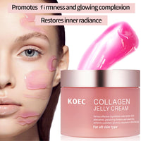 Fashion Base Collagen Jelly Face Serum,Collagen Jelly Cream with Niacinamide & Hydrolyzed Collagen,Korean skincare Face Serum Moisturiser - Boosts Skin's Barrier Hydration and Glow,For All Skin Types(100G)