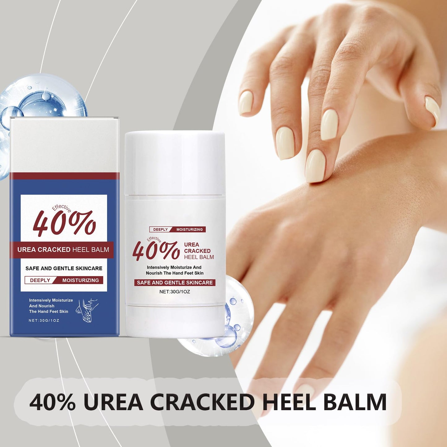 EONFAVE Urea Foot Cream - Urea 40% Foot Care Cream - Urea Cream for Feet - Moisturise and Protect Dry and Callused Feet - Cracked Heels and Dry Skin Deep Moisturizing,Callus Remover Nourishes Soften