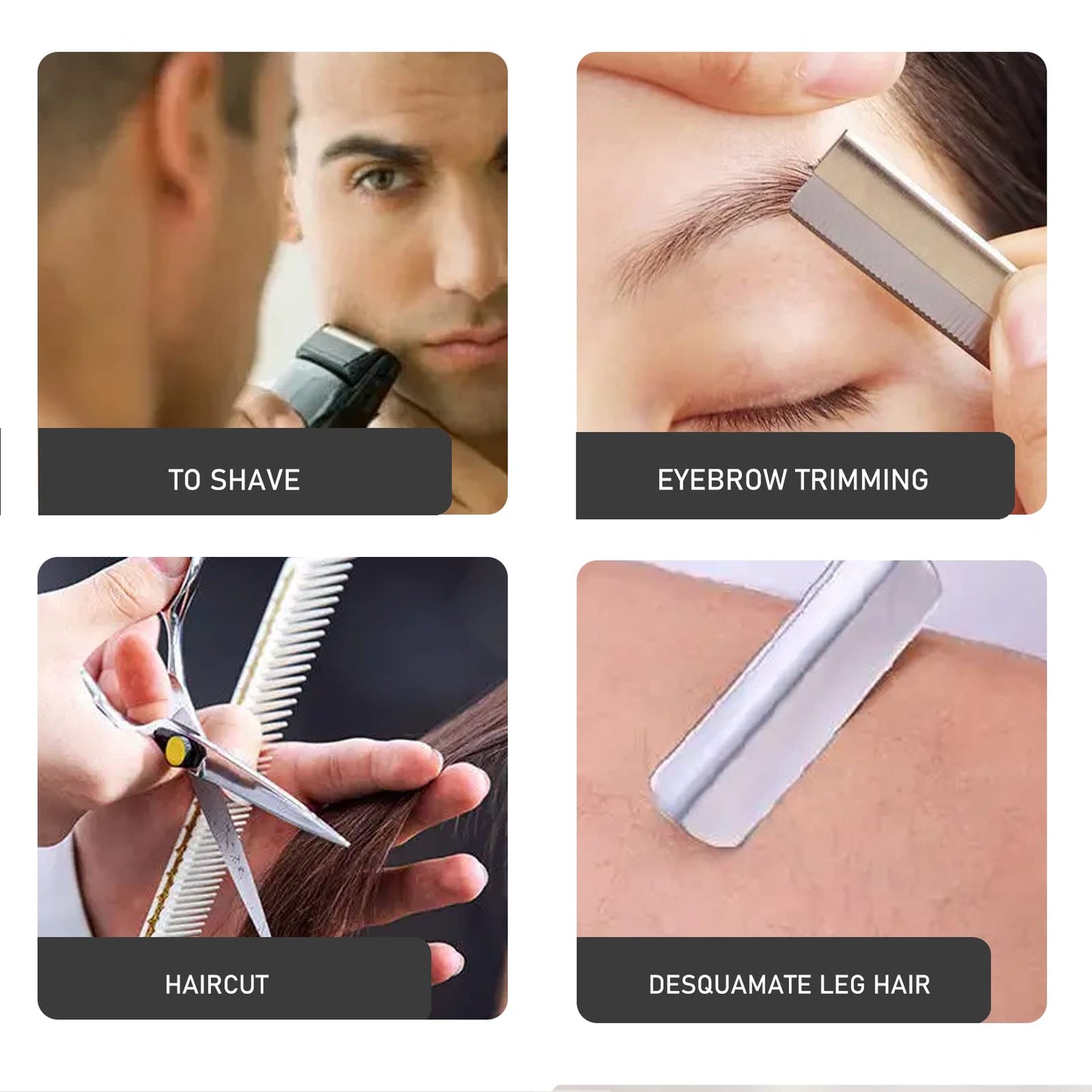 MFCGHXR HAIRDRESSING THINNING RAZOR HAIR CUTTING STYLING TOOL HAIR SHAPER THINNING LAYER HAIR CUTTING RAZOR COMB Hair Razor Comb Hair Cutter Comb