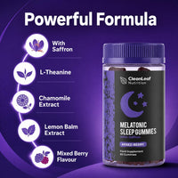 HILLTEN HEALTH Twin Pack Natural Sleep Support Gummies for Adults - Formula for Restful Nights, Sleep Gummies Promoting Natural Sleep Production, Promotes Healthy Sleep Patterns, 60 Count
