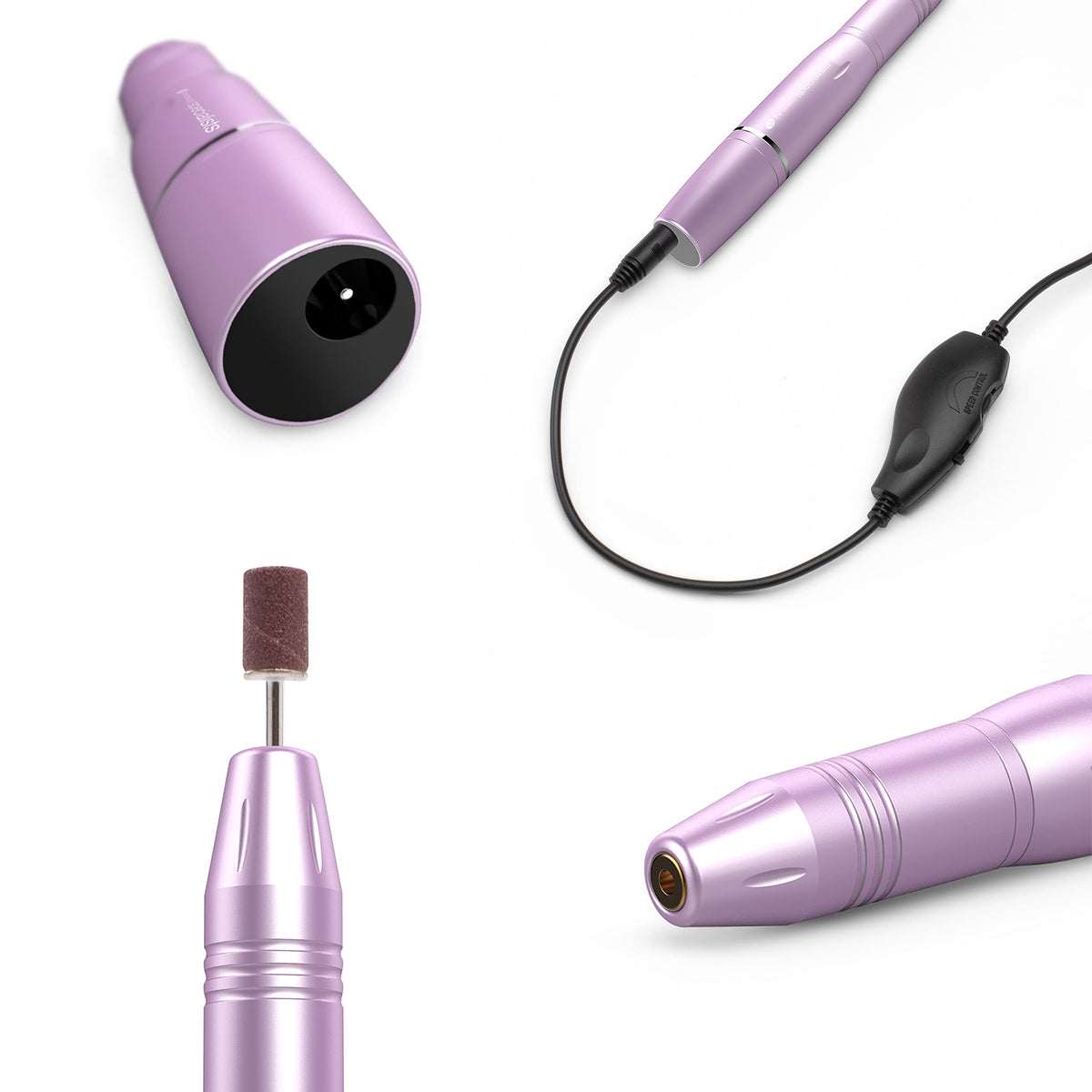 Rio Professional Portable USB Electric Nail File for Acrylic, Gel and Natural nails