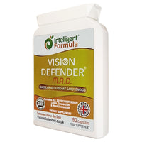 Intelligent Formula Vision Defender MAC Eye Vitamins Supplement – Triple Carotenoids: Lutein 10mg, Zeaxanthin 2mg & Meso-Zeaxanthin 10mg – Vision & Eye Health Support, Blue Light Help – 90 Capsules – Made in The UK